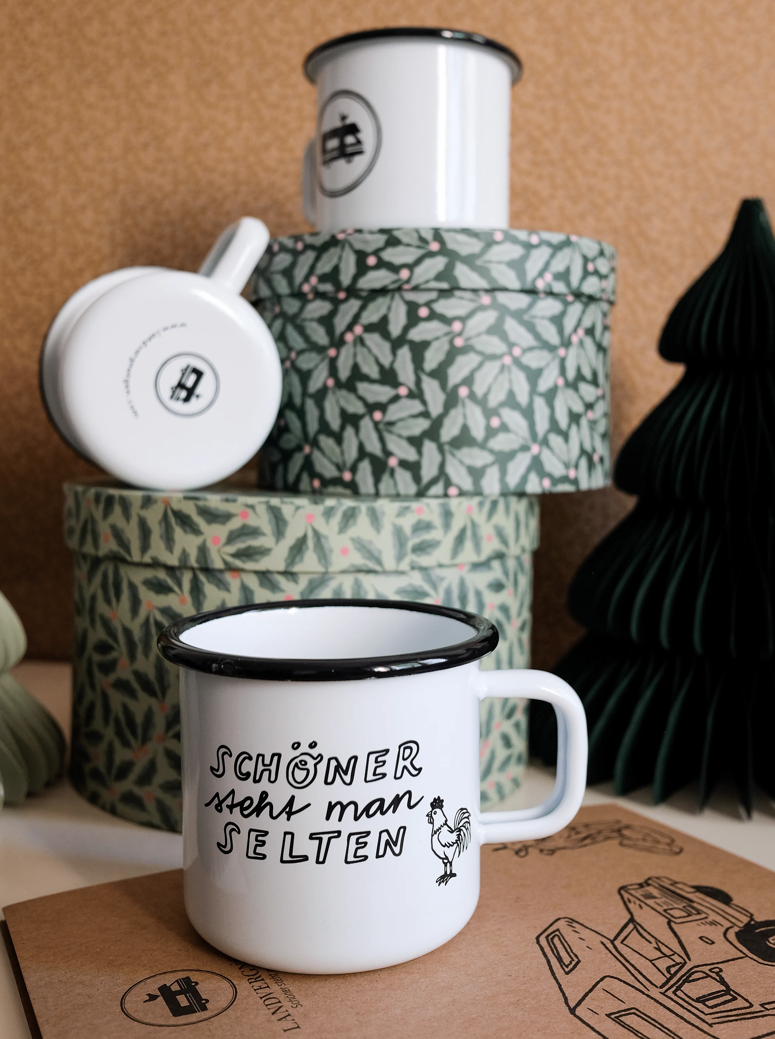 Emailletasse "Schöner steht man selten" - Image 4