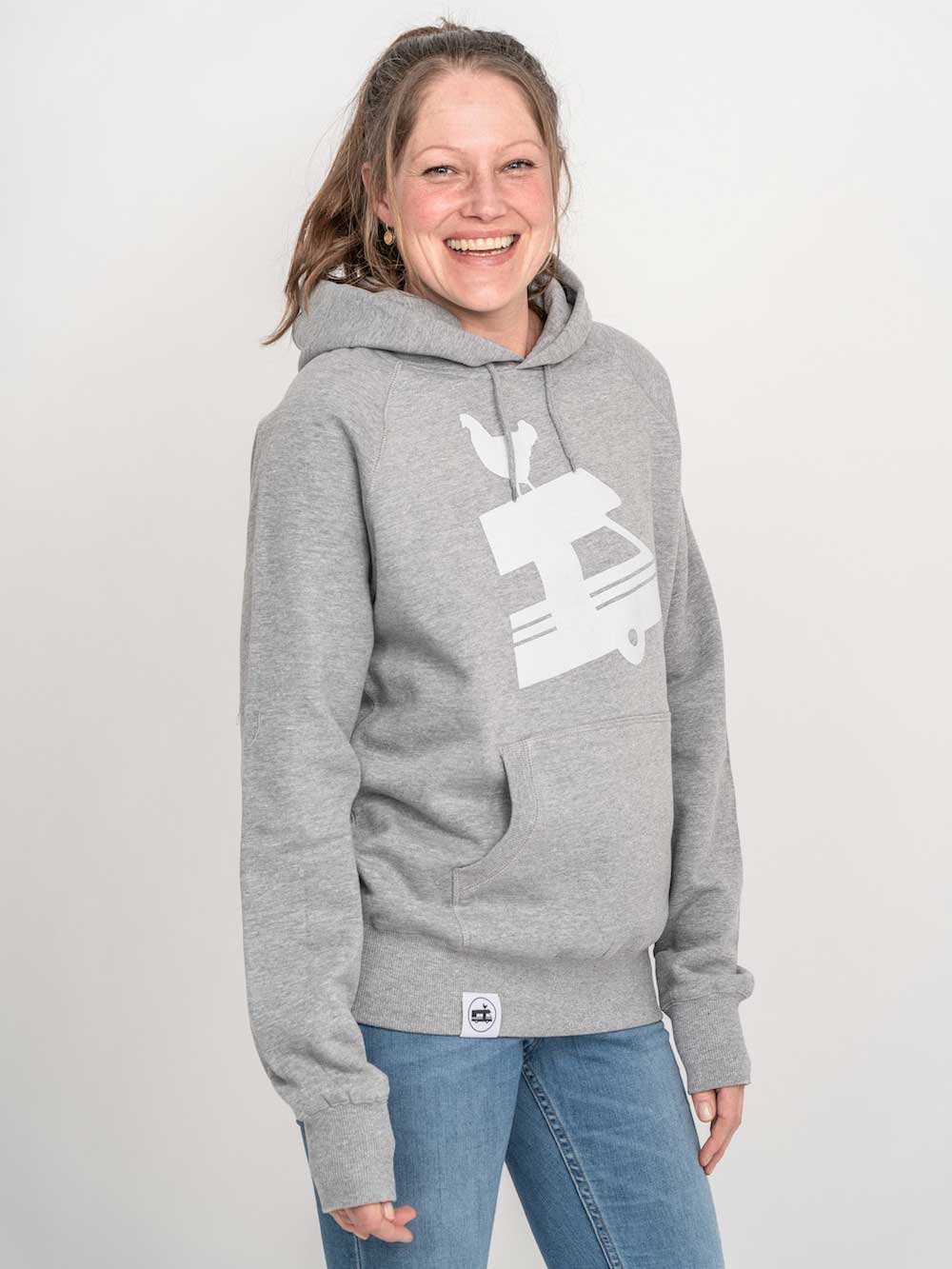 Landvergnügen Hoodie – hellgrau - Image 3
