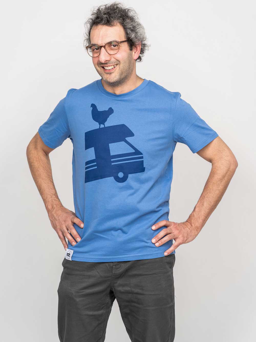 Landvergnügen Logo T-Shirt – Himmelblau - Image 4
