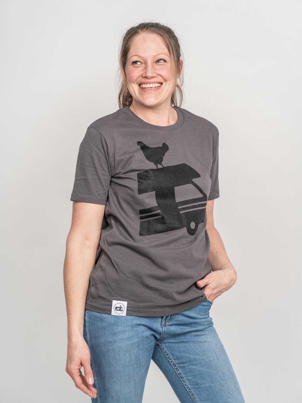 Landvergnügen Logo T-Shirt – Anthrazit - Image 4