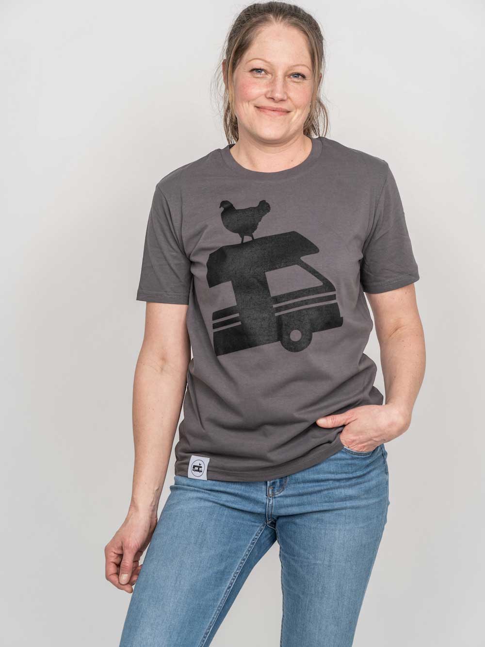 Landvergnügen Logo T-Shirt – Anthrazit - Image 5